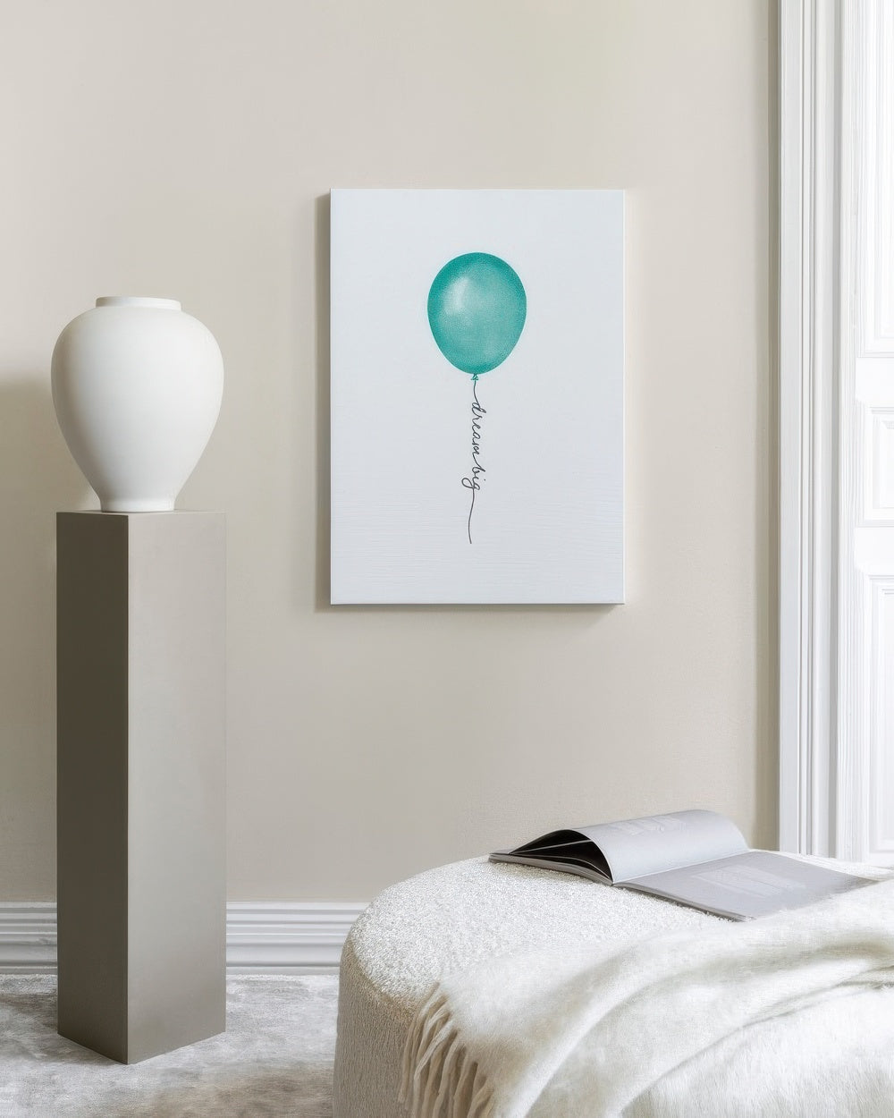 Dream Big Balloon - Printed Canvas