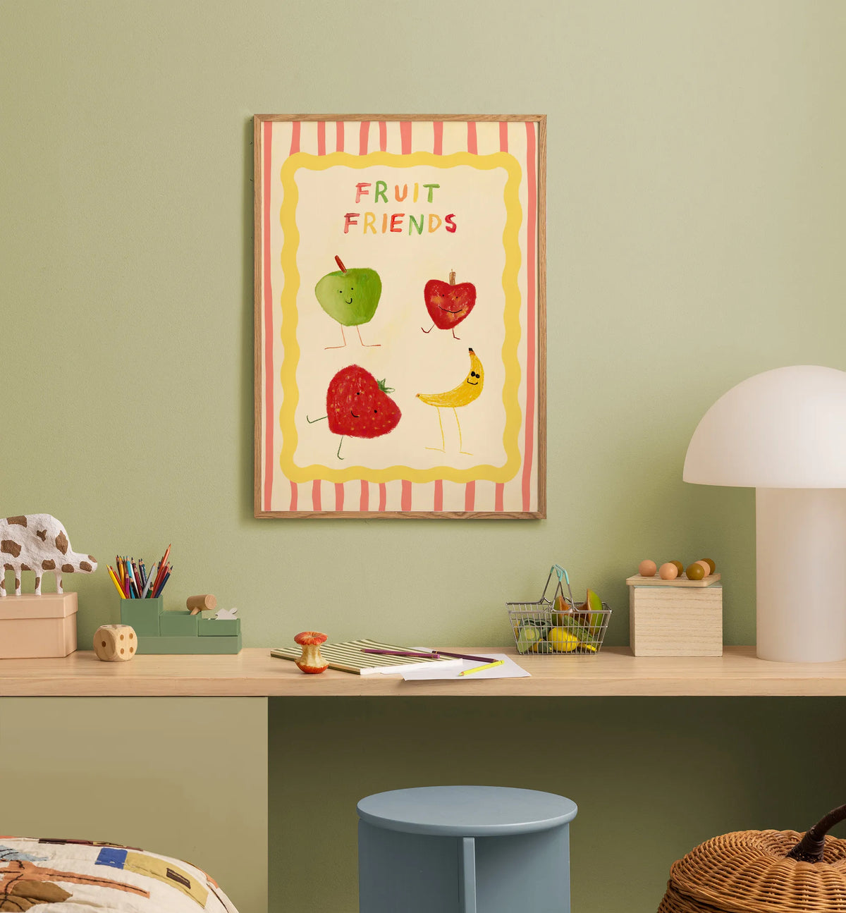 Fruit Friends - Printed Canvas