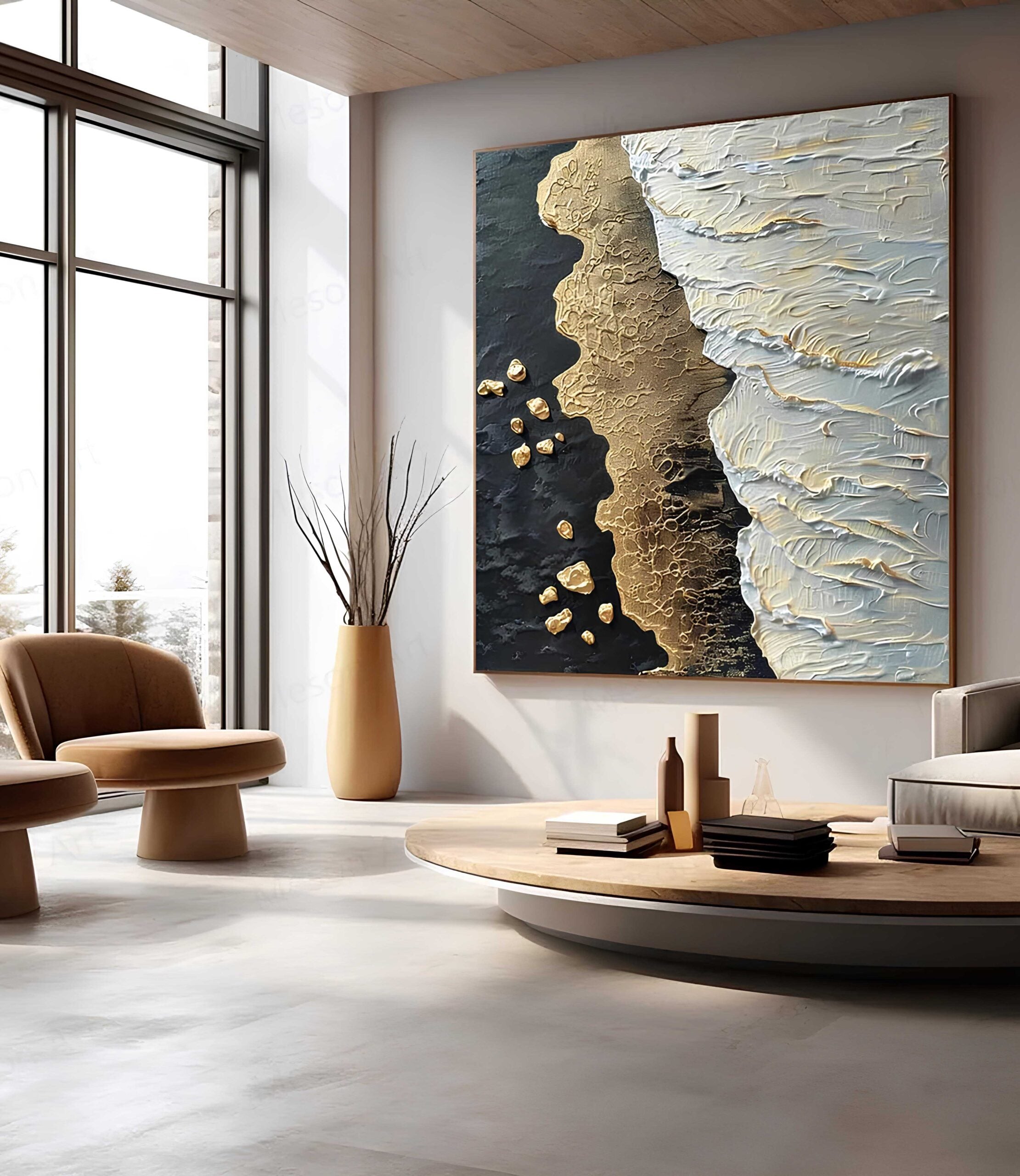 Abstract Human Face - Printed canvas