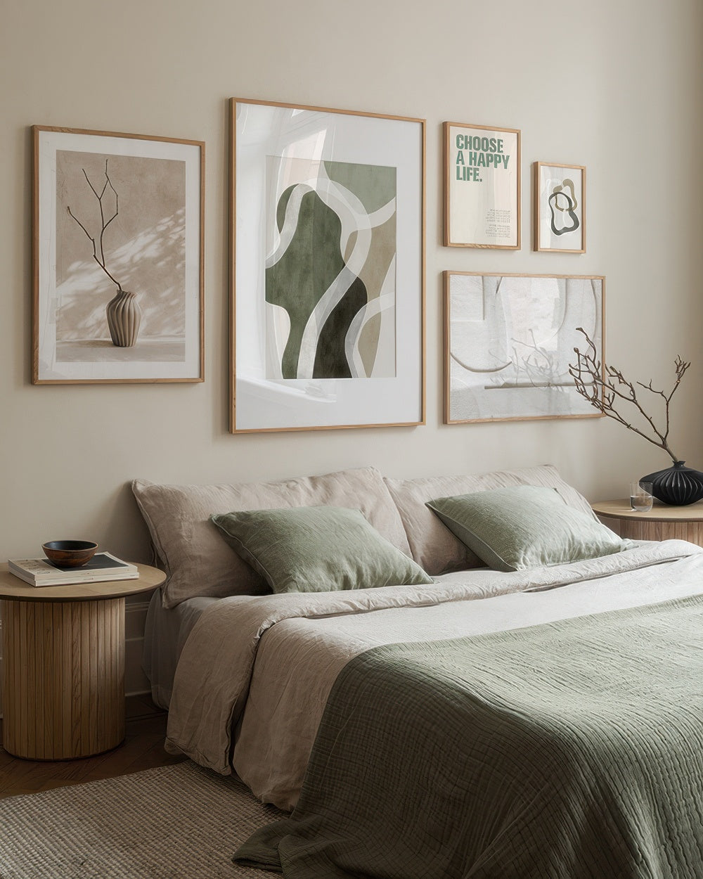 Cosy Greens Gallery Wall