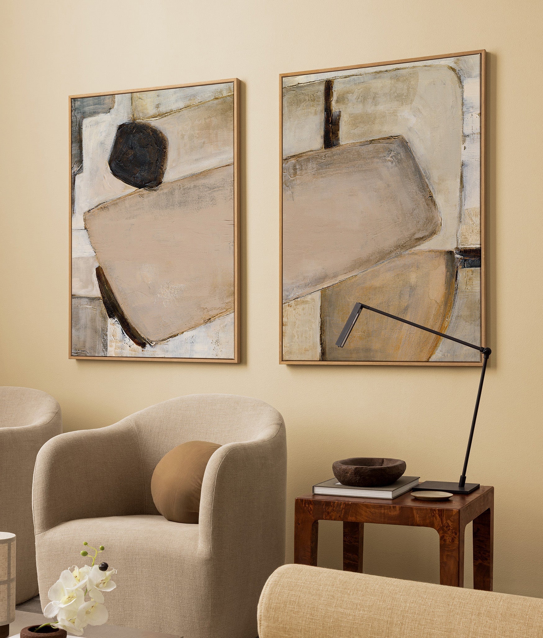 Crafted Minimalism - Printed Canvas - 2 Pieces