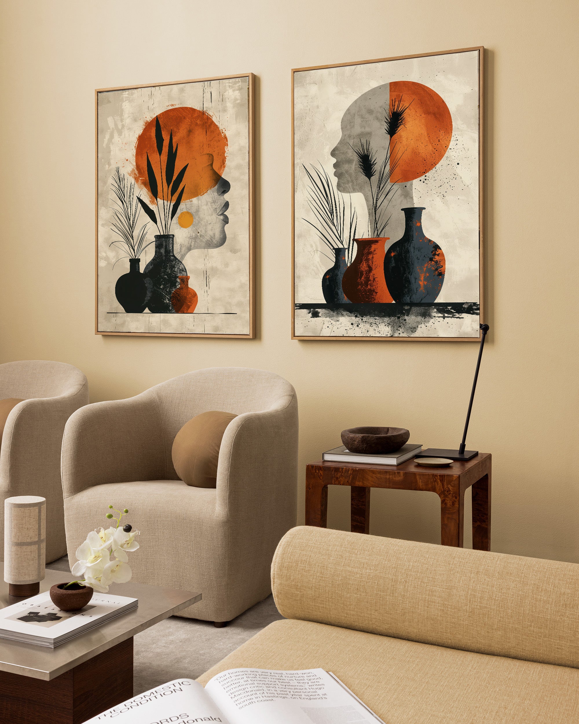 Abstract - Geometric Set - Printed Canvas