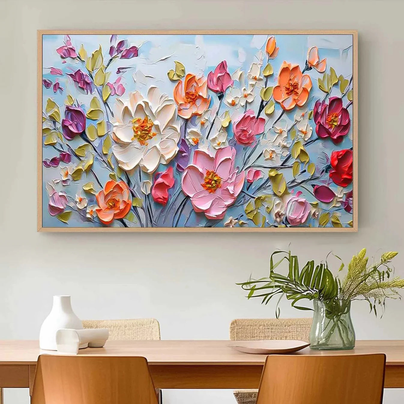 Flowers Abstract - Printed Canvas
