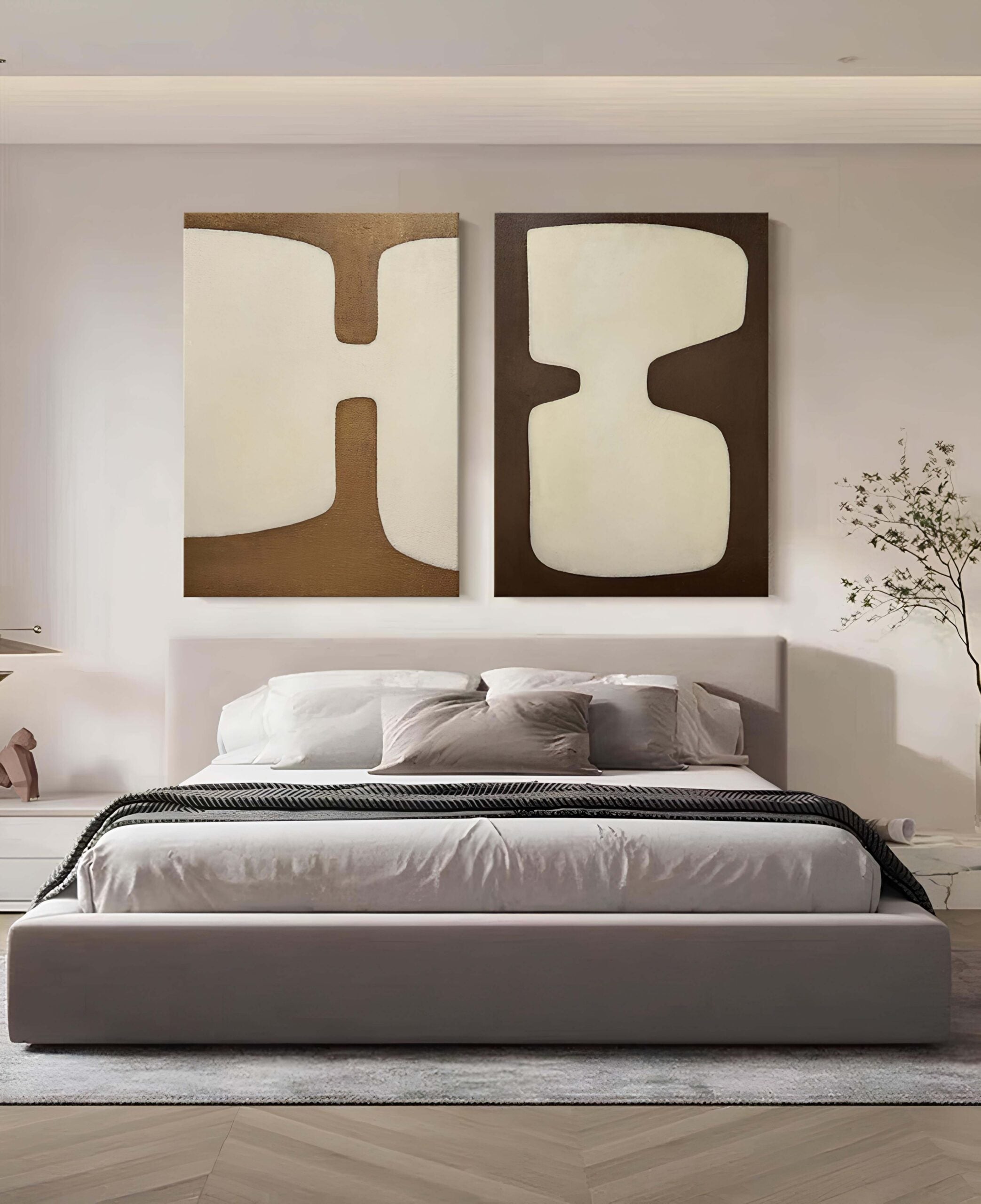 Geometric Art - Printed canvas Set ( 2 Pieces )