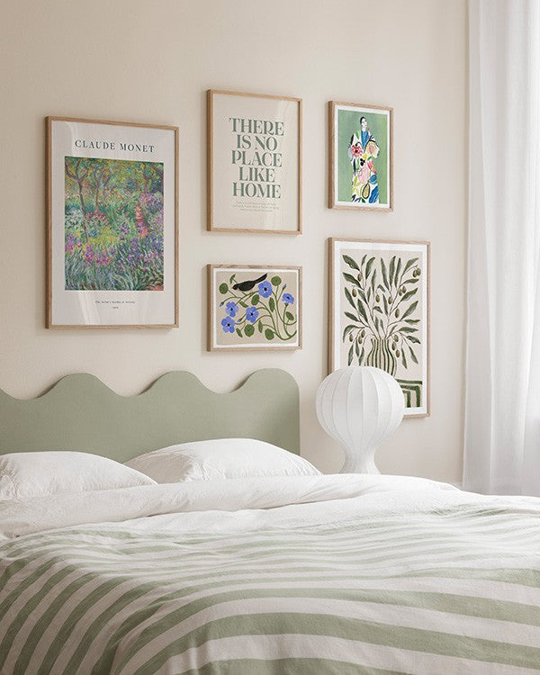 Refreshing Greens Gallery Wall