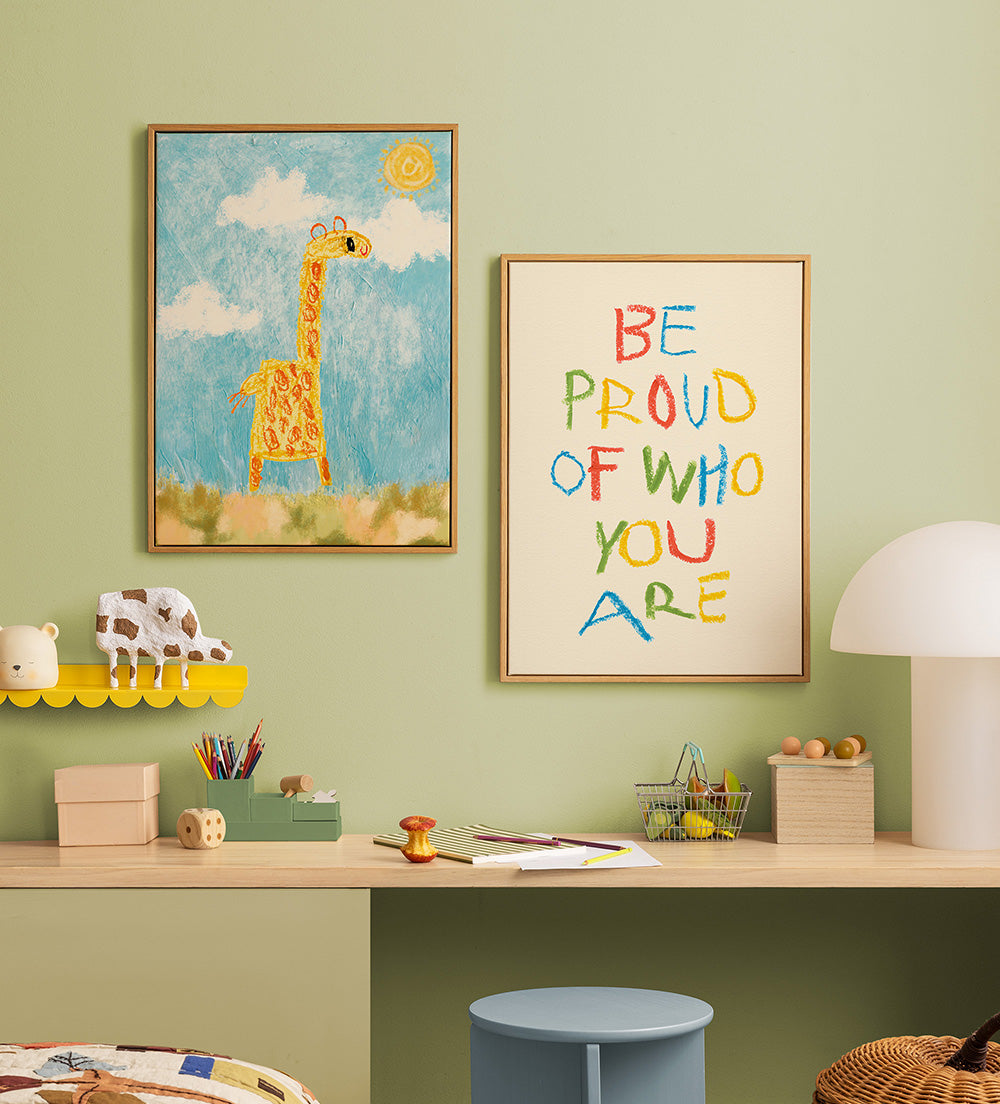 Sunny Giraffe Set - Printed Canvas