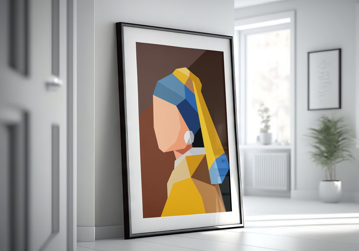 Girl with a Pearl Earring – Modern Geometric