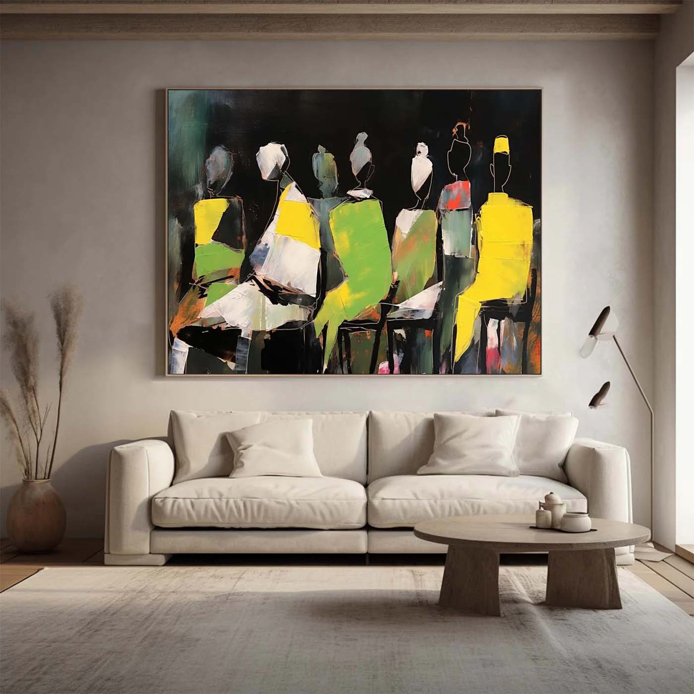 Abstract People - Printed Canvas