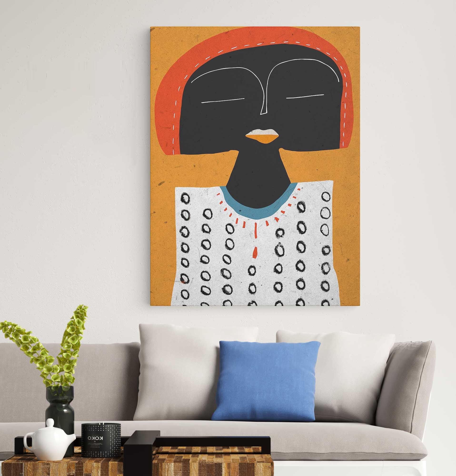 African Art- Printed Canvas
