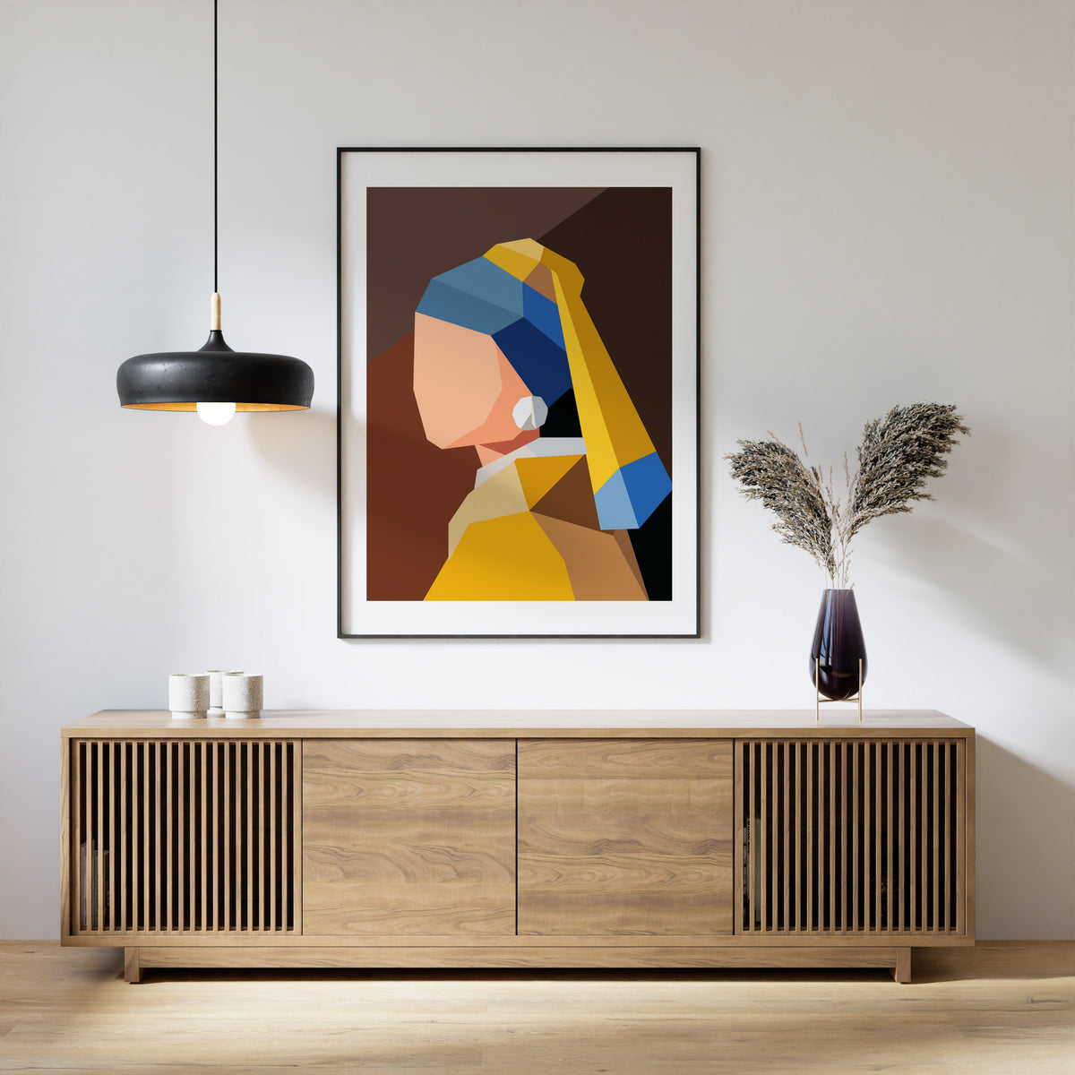 Girl with a Pearl Earring – Modern Geometric