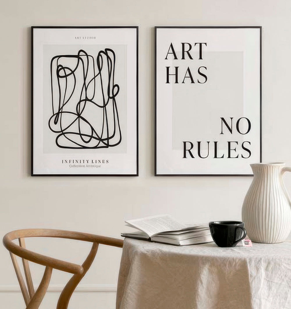 Art Has No Rules Set - Printed Canvas