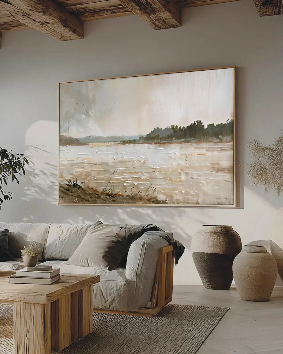 Vintage Landscape Art - Printed Canvas