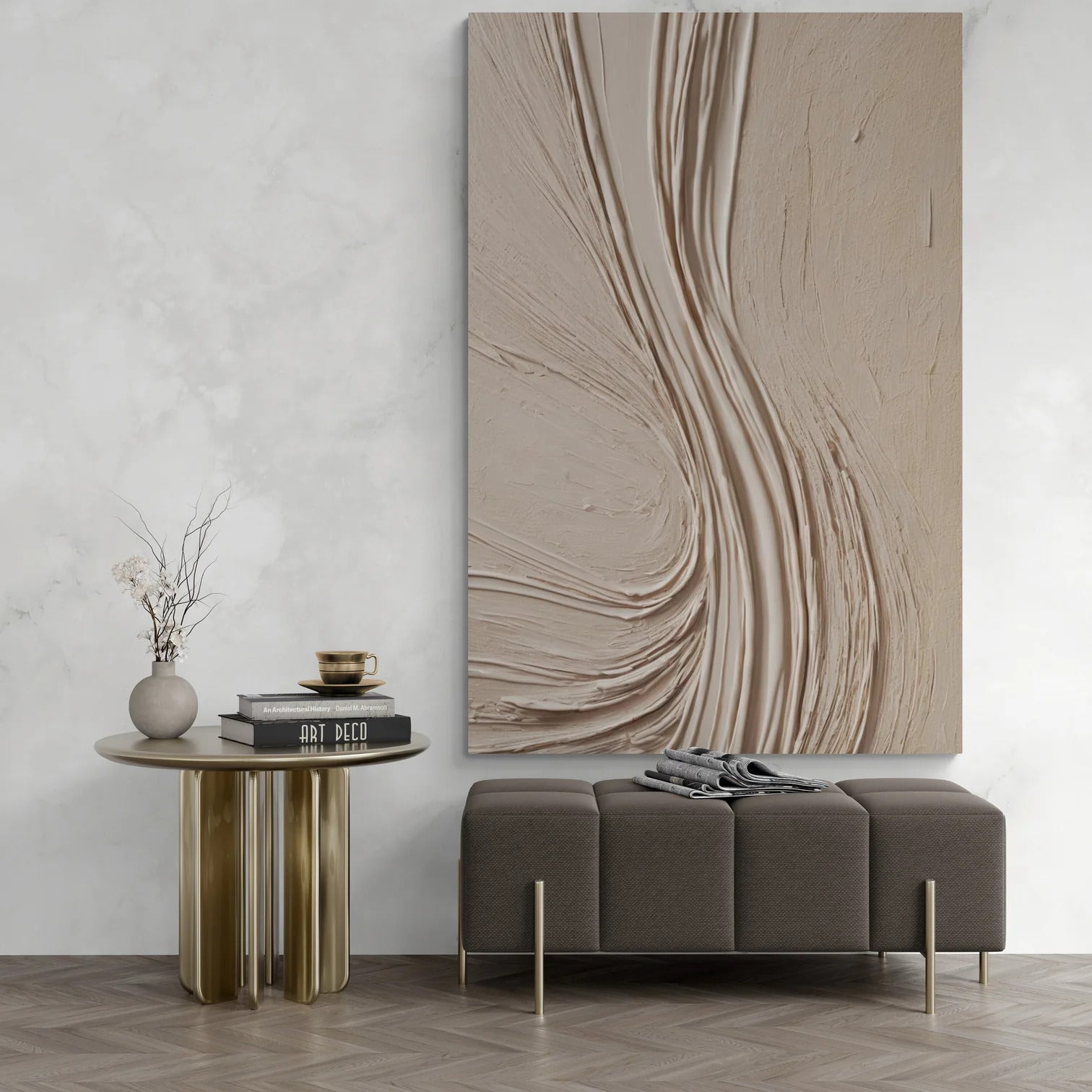 Optic Wave Abstract - Printed Canvas