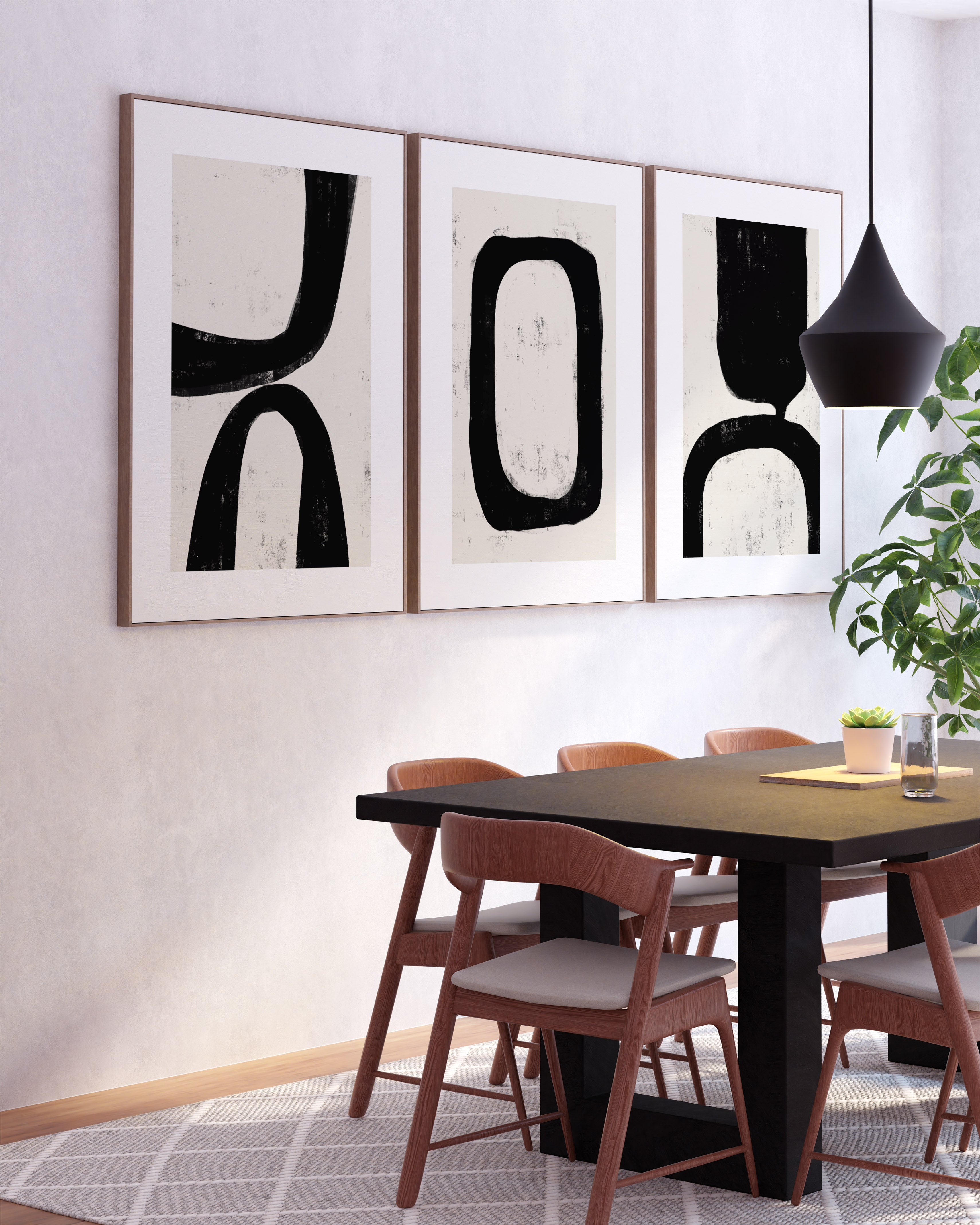 Abstract Set - Printed Canvas - 3 Pieces