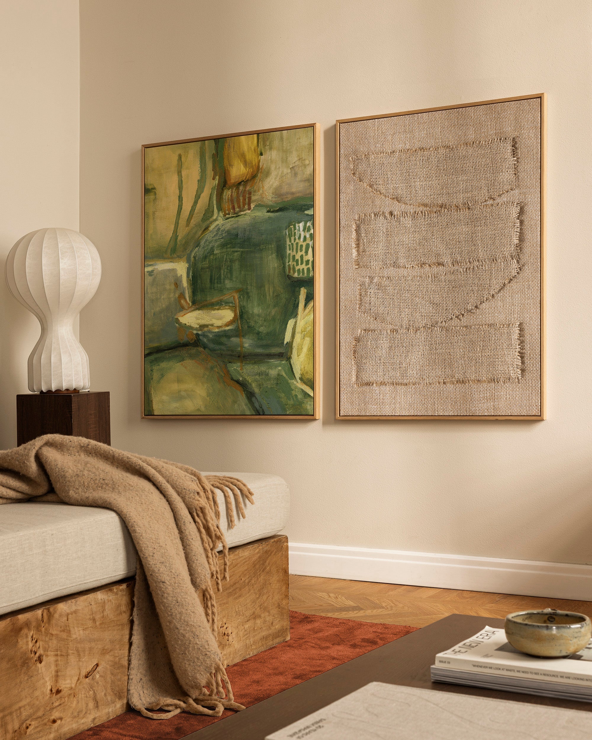 Tactile Harmony Canvas - Printed Canvas 2 Pieces