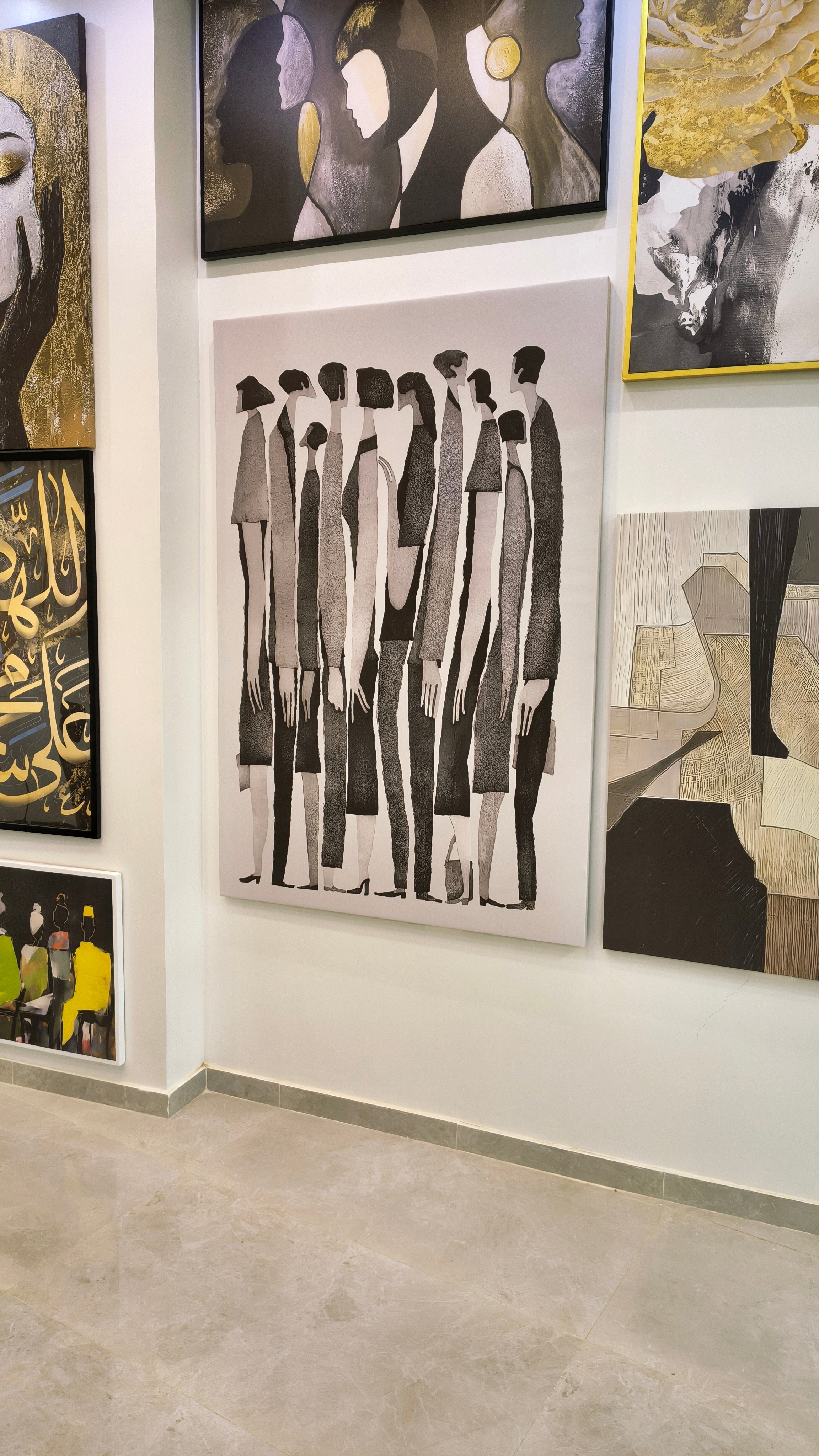 Silent Crowd - Printed canvas