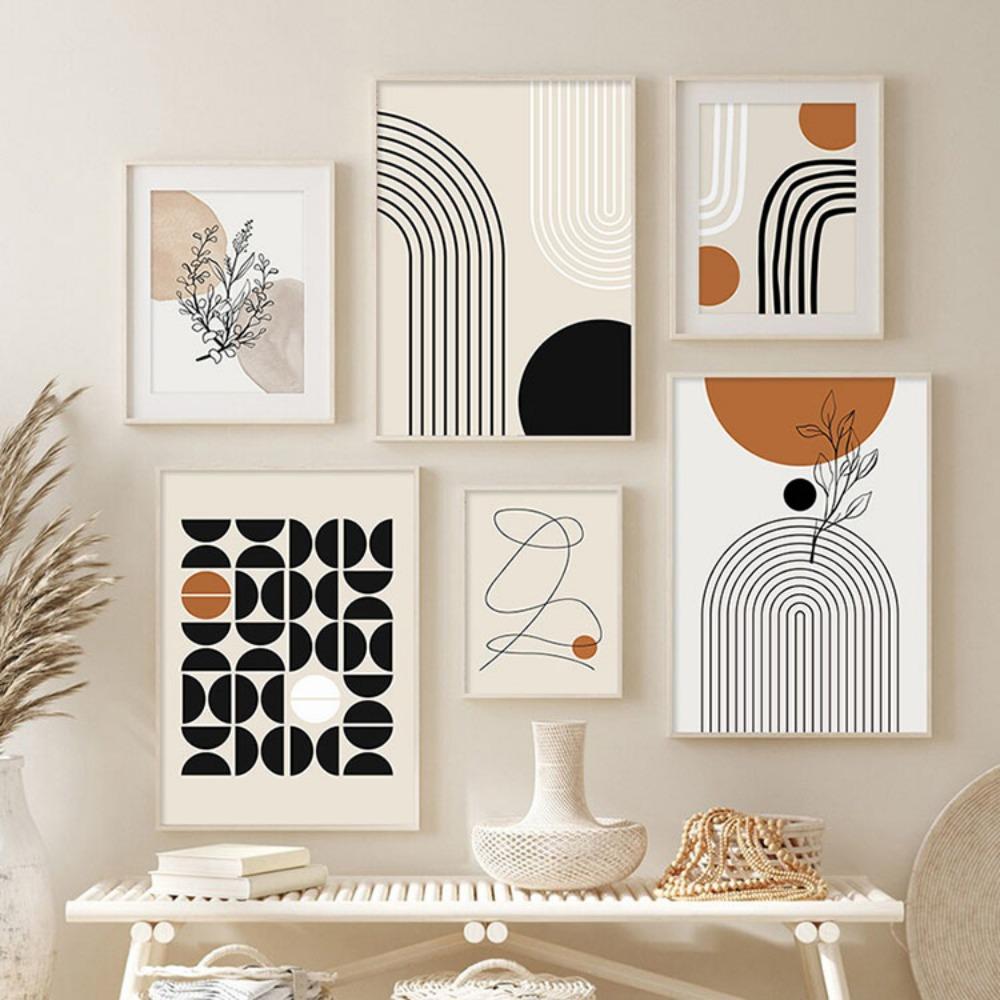 Modern Boho Line Gallery Wall Decoration Set