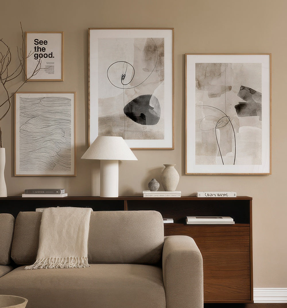 Neutral Beige Gallery Wall