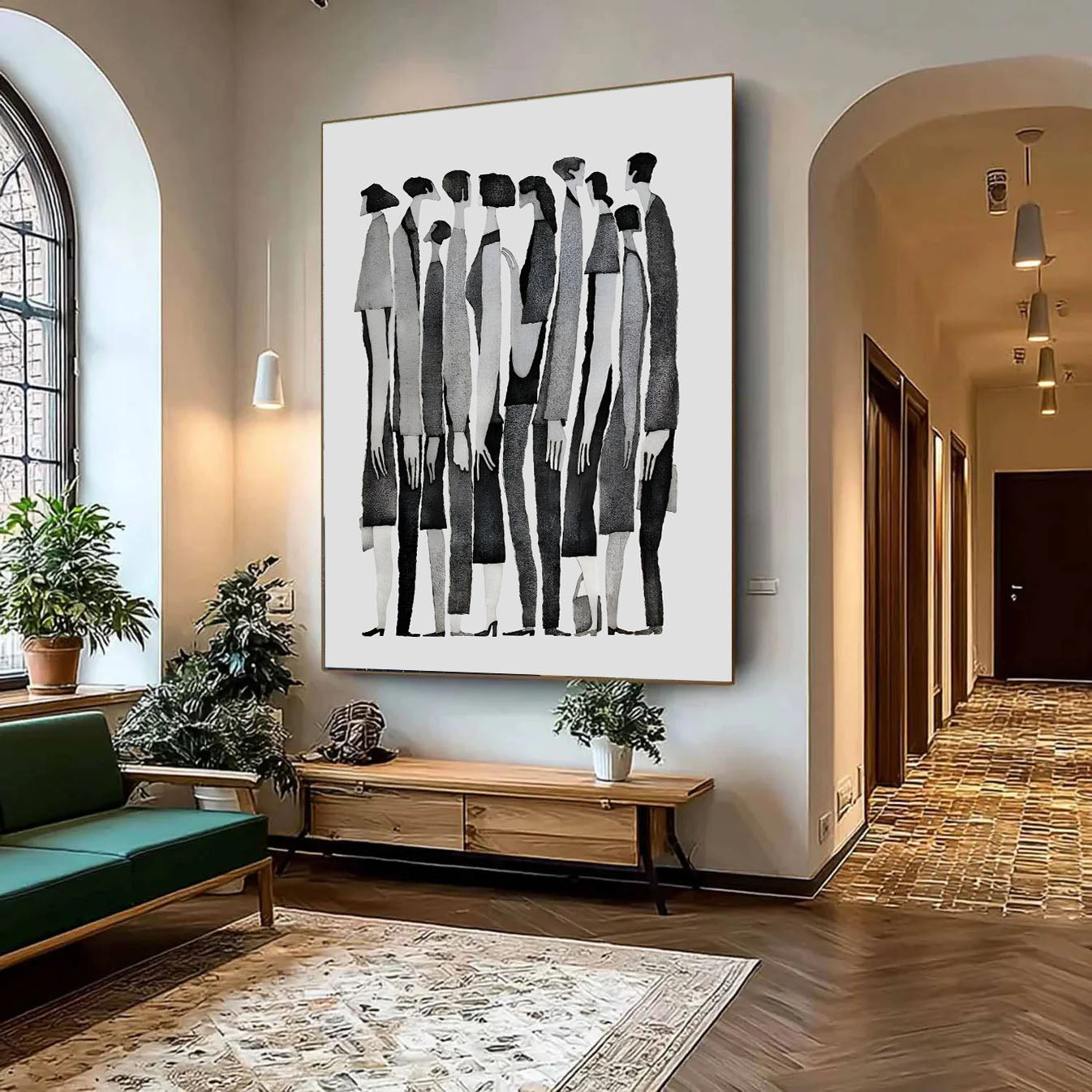 Silent Crowd - Printed canvas