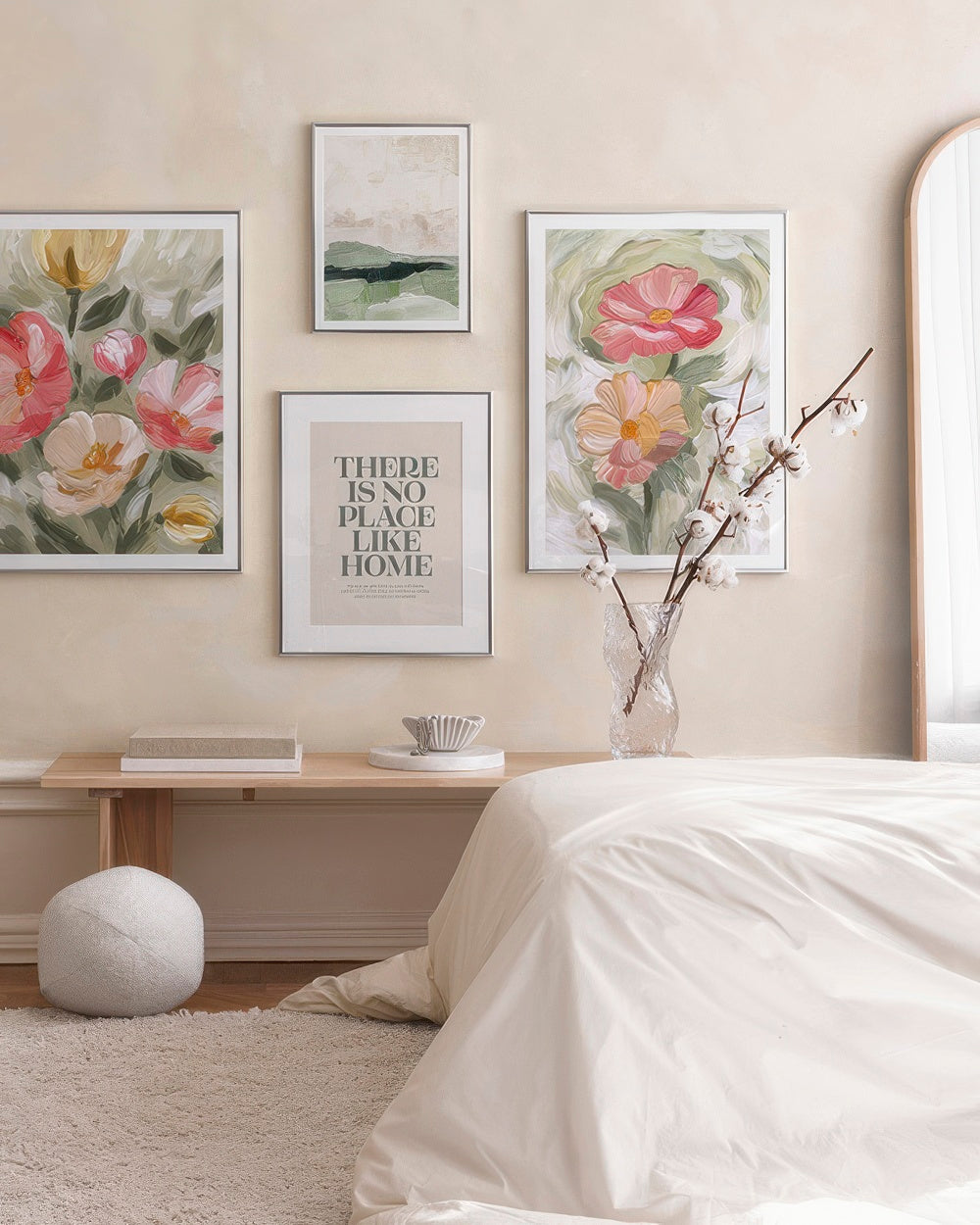 Soft Florals Gallery Wall
