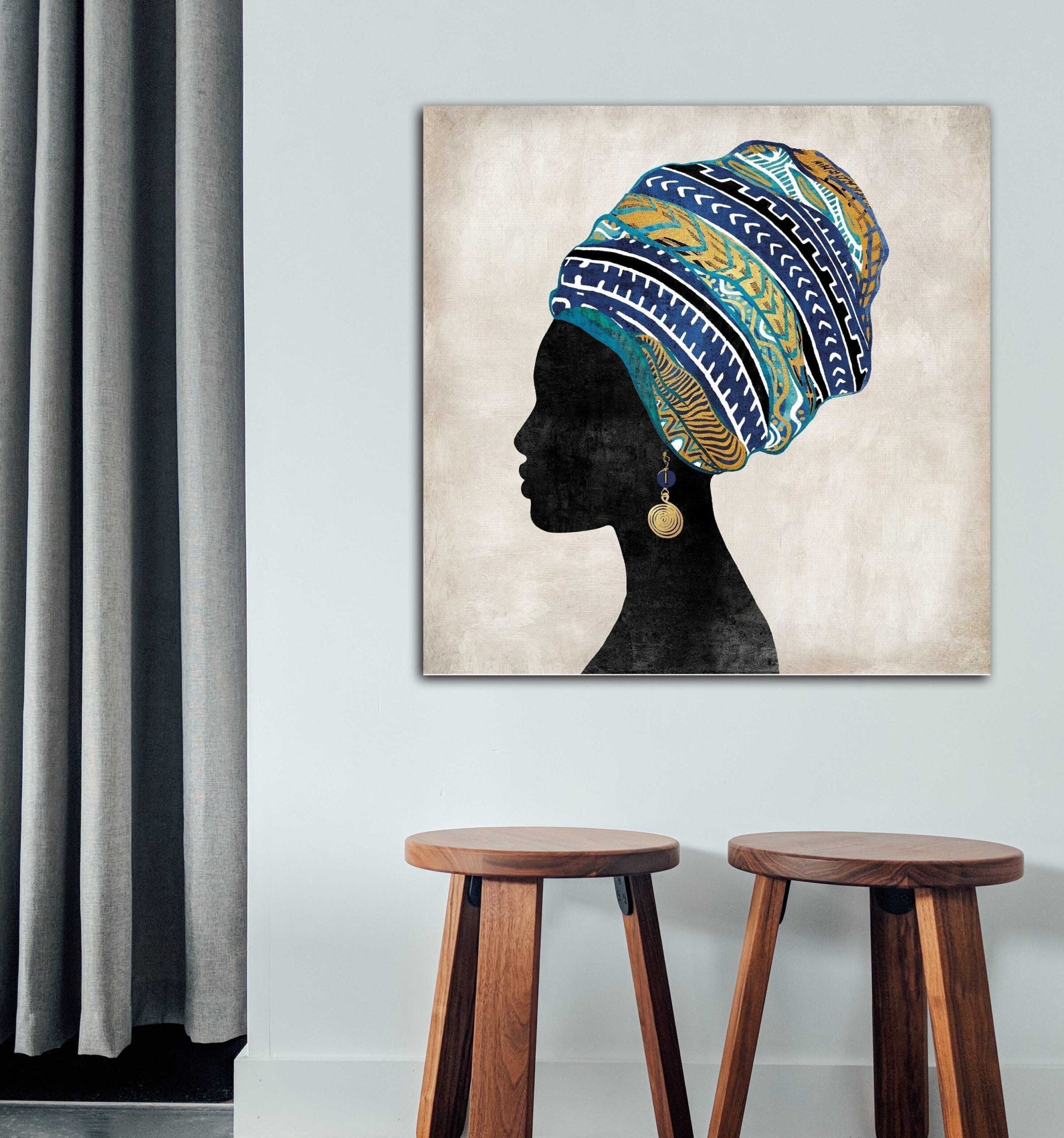 African Woman Art -Printed Canvas