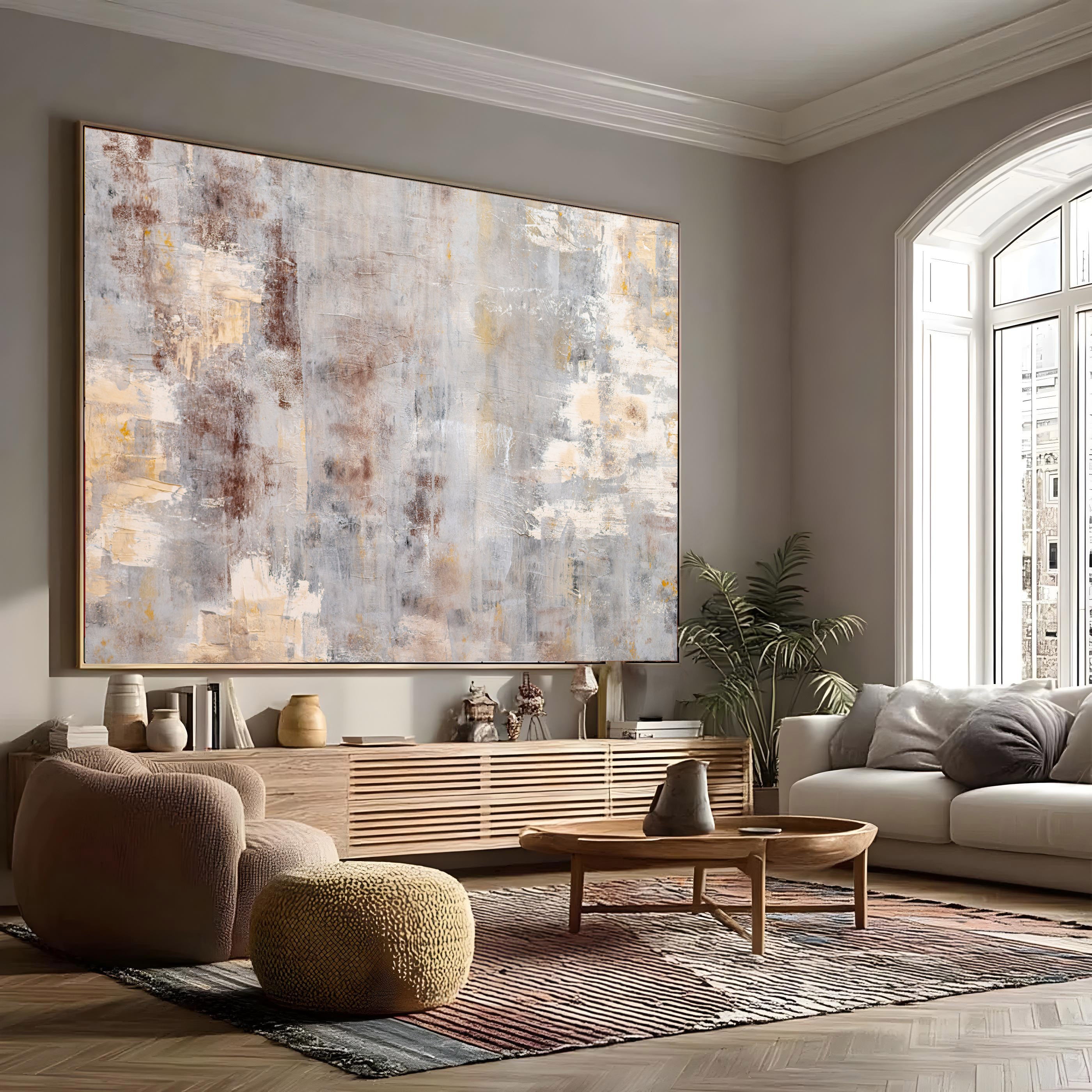 Frozen Window Abstract - Printed Canvas