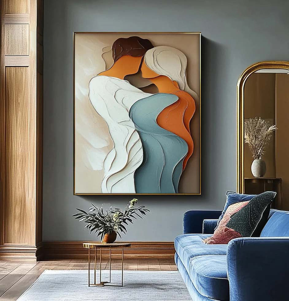 loving Souls Abstract - Printed Canvas