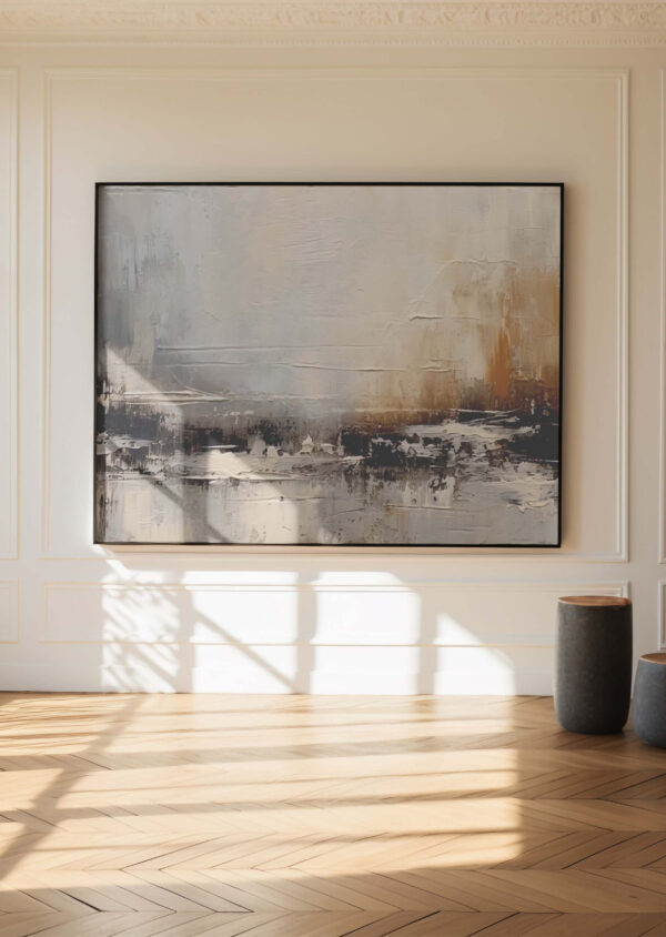 Modern Abstract Orange - Printed Canvas