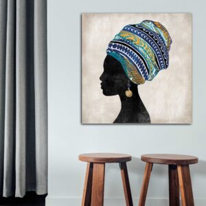 African Woman Art -Printed Canvas