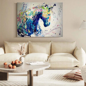 ColorFul Horse - Printed Canvas.