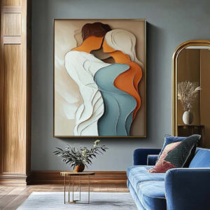 loving Souls Abstract - Printed Canvas