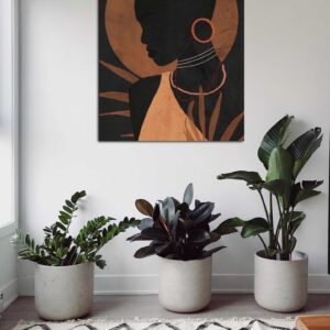 Tropical Girl African Printed Canvas
