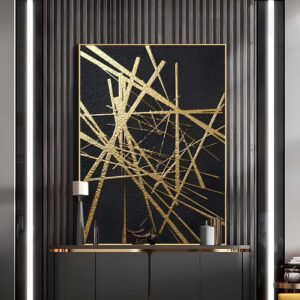 Abstract - Gold  Art - Printed Canvas